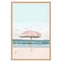 Pink Umbrella Printed Wall Art