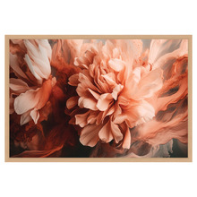 Splashed Peony Printed Wall Art