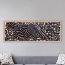 Plum Burugar Waters Canvas Wall Art