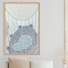 Blue Gwong Gung II Canvas Wall Art