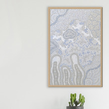 Blue Janabi Nyubani II Canvas Wall Art