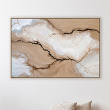 Straited Fractured Canvas Wall Art