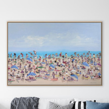 Beachside Blurs Canvas Wall Art