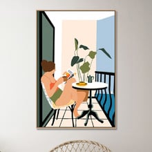Summer House Balcony Canvas Wall Art