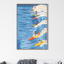 Chilled Surfing Canvas Wall Art