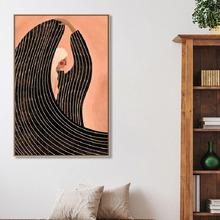 The Woman in Black Dress Canvas Wall Art