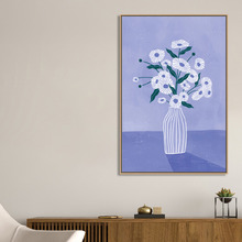 Lavendar Flower Vase Canvas Wall Art