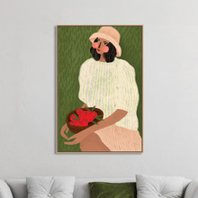 Cheeky Strawberries Canvas Wall Art