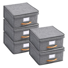 Kicho Collapsible Storage Boxes with Lid (Set of 5)