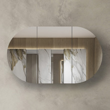 Bondi 1500mm Oval Mirrored Shaving Cabinet