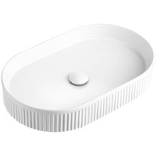 Kensington 580mm Gloss White Oval Ceramic Basin