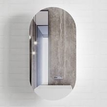 Noosa 450mm Oval Mirrored Shaving Cabinet