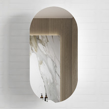 Noosa 450mm Pill Mirrored Shaving Cabinet