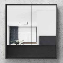 Marlo Matte Black 2 Door Shaving Cabinet