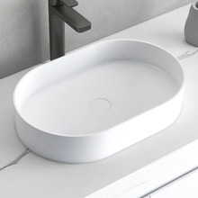 580mm White Noosa Oval Basin
