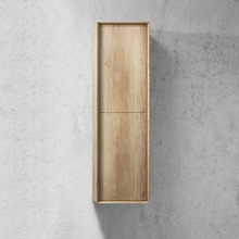 Natural Oak Byron Wall Hung Bathroom Cabinet