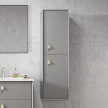 Boston Matte Grey Wall Hung Bathroom Cabinet
