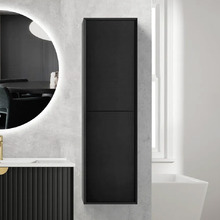 Matte Black Marlo Wall Hung Bathroom Cabinet
