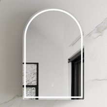 Archie 600mm Arch LED Mirrored Shaving Cabinet