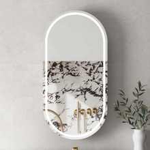 Noosa 450mm Pill LED Mirrored Shaving Cabinet