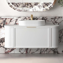 Hampshire 1200mm Wall Hung Single Vanity with Solid Surface Countertop