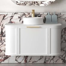 Hampshire 900mm Wall Hung Single Vanity with Acrylic Countertop