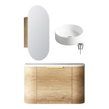 Bondi 750mm Wall Hung Vanity Package With Shaving Cabinet