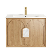 Laguna MKII 750mm Wall Hung Single Vanity with Ceramic Countertop