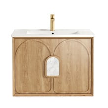 Laguna MKII 750mm Wall Hung Single Vanity with Ceramic Countertop