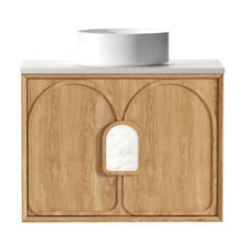Laguna MKII 750mm Wall Hung Single Vanity with Solid Surface Countertop