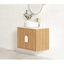 Laguna MKII 750mm Wall Hung Single Vanity with Solid Surface Countertop