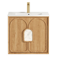Laguna MKII 600mm Wall Hung Single Vanity with Ceramic Countertop