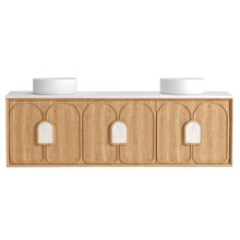 Laguna MKII 1800mm Wall Hung Double Vanity with Solid Surface Countertop