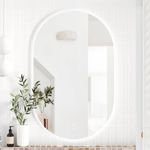 Noosa 900 x 600mm Oval LED Bathroom Mirror