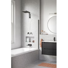 Byron 900mm Wall Hung Single Vanity with Ceramic Countertop