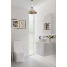 Hampshire 600mm Wall Hung Single Vanity with Solid Surface Countertop