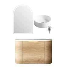 Bondi 750mm Wall Hung Vanity Package With Shaving Cabinet