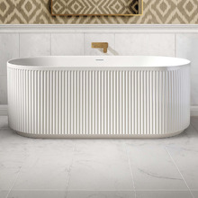 Havana 1500mm Gloss White Acrylic Freestanding Bath with Overflow