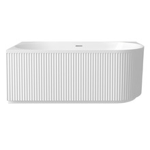 Havana Oval Acrylic Left Hand Corner Bath with Overflow