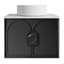 Laguna MKII 750mm Wall Hung Single Vanity with Solid Surface Countertop