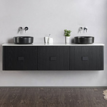 Selina 1800mm Wall Hung Double Vanity with Quartz Countertop