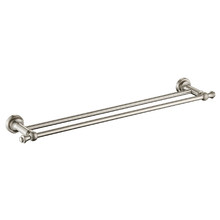 Clementine 600mm Brass Double Towel Rail