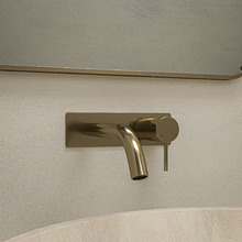 Avalon 180mm Curved Combination Wall Mixer with Spout