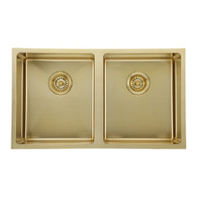 Laverne 760mm Undermount Double Stainless Steel Kitchen Sink