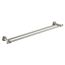 Clementine 750mm Double Bar Brass Towel Rail