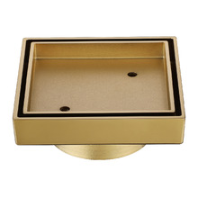 Lyle Brass 115mm Tile Insert Floor Waste 75mm Outlet