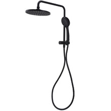 Mercer Stainless Steel Round Short Twin Shower