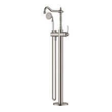 Clementine Floor Mounted Bath Mixer with Hand-Held Shower