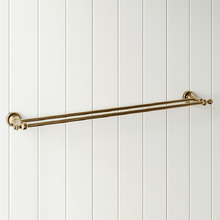 Clementine 750mm Double Bar Brass Towel Rail