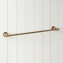 Clementine 600mm Brass Single Towel Rail